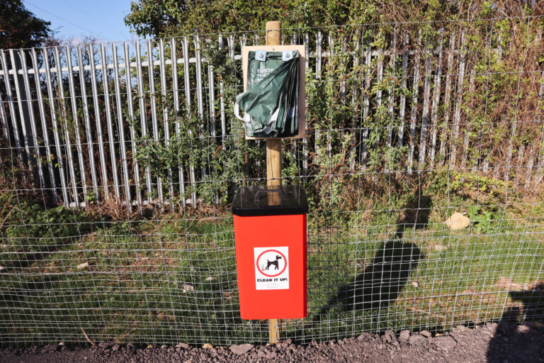 Poo bins and bags at Portsdown Hill 768x512
